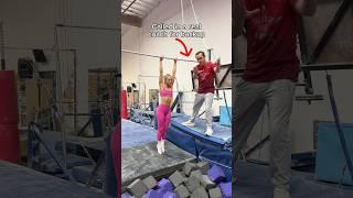 The Rybka Twins learn a high bar dismount  ​⁠@TheRybkaTwins  #gymnastics #sports #fail #olympics