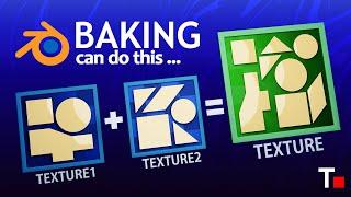 Fast way to combine multiple textures into one | Blender | Bake | UDIM
