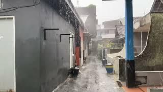 Unexpected Massive Downpour in My Village Creates the Perfect Sleeping Atmosphere | Rain Walk