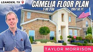 Camelia Floor Plan Model Tour | Taylor Morrison | Horizon Lake Leander Texas Austin Suburb