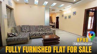 fully furnished 3 bhk flat for sale in kukatpally hyderabad | kphb | realtor hyderabad | resale flat