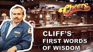 Cheers | Cliff Clavin's first ever word of wisdom [funny video]