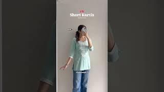 Short kurtis from Myntra #myntrahaul #youtubeindia #shortkurti