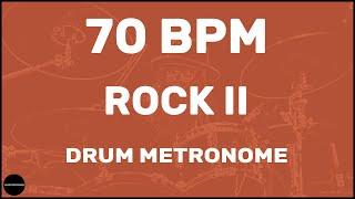 Rock II | Drum Metronome Loop | 70 BPM