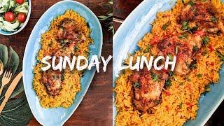 SUNDAY LUNCH PERI PERI RICE & JUICY CHICKEN THIGHS |  KEZIA ENIANG