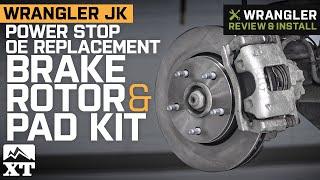 Jeep Wrangler JK Power Stop OE Replacement Brake Rotor & Pad Kit - Front Review & Install