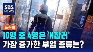 "월급으론 빠듯" N잡러 57만 명…가장 증가한 부업 종류는? / SBS / 뉴스딱