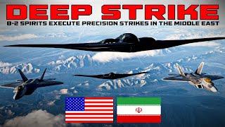 B‑2 Bombers Enter Strike Run Alone – Raptors Exit Escort Duty #b2  #usa  #stealth