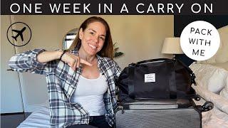 One Week in a Carry-On Only - Pack with me! Tips for liquids, makeup and meds