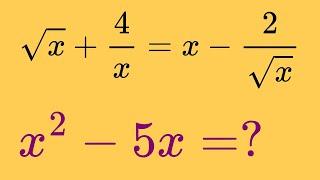 Solving A Radical Equation Without Solving It 