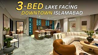 3 Bed Furnished Lake-Facing Apartment Downtown Parkview City Islamabad