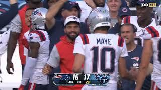 Drake Maye INSANE GAME TYING TD WITH 0 SECONDS LEFT | Patriots vs Titans 2024