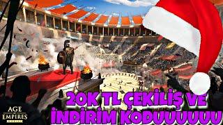 20 BİN TL LİK ÇEKİLİŞ VARRRRRR  PART 2  / AGE OF EMPIRES MOBILE