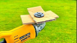 Breakthrough Idea: Insert Cardboard Into Angle Grinder | Angle Grinder Hacks