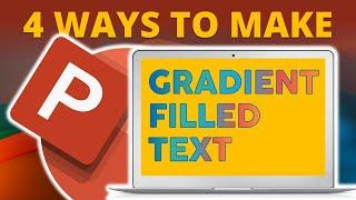 How to Make GRADIENT Colored Text in PowerPoint!  [PPT TIPS]