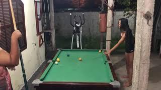 ganhando jogo com um erro do adversário #snooker