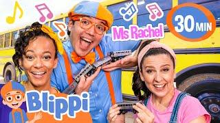 Ms Rachel and Blippi! Wheels on the Bus, Vehicles and MORE! Full Episodes for Kids