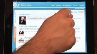 Encyclopaedia Britannica iPad App Demo