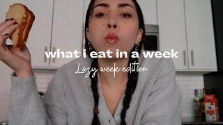 what i eat in a week (realistic, intuitive eating)