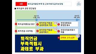 퇴직급여충당금 및 퇴직연금 회계 (근로자퇴직급여보장법 개정 강의)