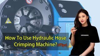 Hydraulic Hose Crimping Machine Operate Steps Introduction Video