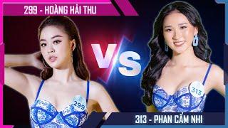 Hoàng Hải Thu SBD 299 & Phan Cẩm Nhi SBD 313 - Bạn sẽ chọn ai? - Phần thi Bikini MWVN 2019