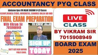 CLASS 17 PYQ ACCOUNTANCY 12TH CBSE BOARD