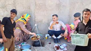 Nomadic Life: Cleaning the Pond with Baqer, While Parveen Prepares Lunch ️️