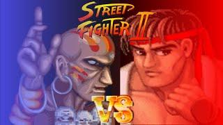 Dhalsim VS Ryu - Street Fighter 2 - "Ryu Theme" -  Multiplayer Gameplay