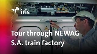 Tour through NEWAG S.A. train factory | iris-GmbH infrared & intelligent sensors