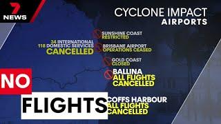 No flights available to Brisbane due to Cyclone Alfred | 7NEWS