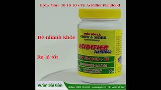 Bộ 5 Phân Bón Lá Grow More Cho Từng Giai Đoạn Của Cây Trồng - Vườn Sài Gòn 0827997777