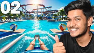 Planet Coaster 2 ▶ First Water Slide And Swimming Pool Part 2