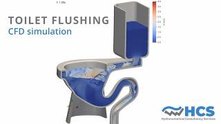 Toilet Flushing  - Fluid Mechanics - interIsoFoam - OpenFOAM 2112