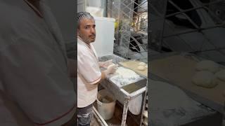 The art of making a circle of Berber bread dough in Iran #bread #shortsvideo