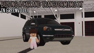 Buying a random car in Greenville and transforming it! | Roblox Greenville