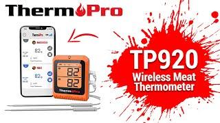 ThermoPro TP920 Smart Bluetooth Meat Thermometer with Dual Probe Setup Video