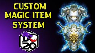 DC20 Custom Magic Item Creation System