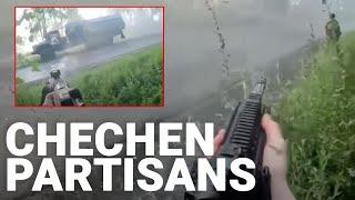 Chechen raid on Russian military truck in Ukraine