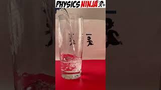 Index of Refraction Demo:  Bending light #physics #experiment  #physicsninja