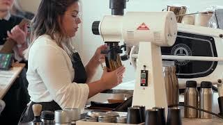 Canadian Barista Championship using the Sanremo Cafe Racer