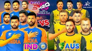 AUSTRALIA VS INDIA| T20 WORLD CUP 2024 IN QUICK MATCH | RC 24 OFFICIAL JERSEY AND FACES |