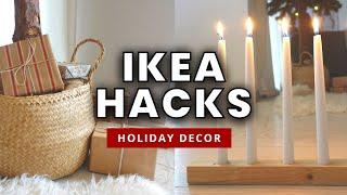 Scandinavian Christmas Decor DIYs | HOLIDAY IKEA HACKS