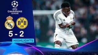 Real Madrid vs Dortmund 5-2- All Goals & Highlights -2024