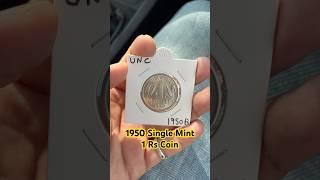 1950 Bombay Mint- 1 Rs Coin | #HistoricalCoins #RareCoin