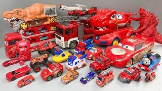 Hot Wheels McQueen Red Car - Monster Truck Transformation & Dinosaur Rescue