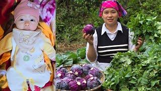 Harvest Vegetable Goes to market sell - Cook a delicious meal to invite dad.