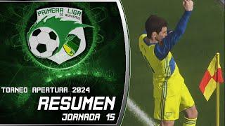 Goles y Resumen, Jornada 15 - Torneo Apertura 2024, Primera Liga de Quevedos