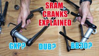 Sram Crankset Spindles Explained | GXP BB30 PF30 DUB