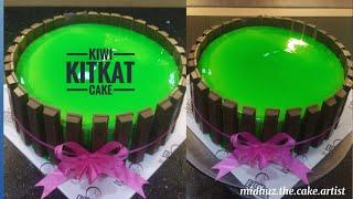 kiwi kitkat cake